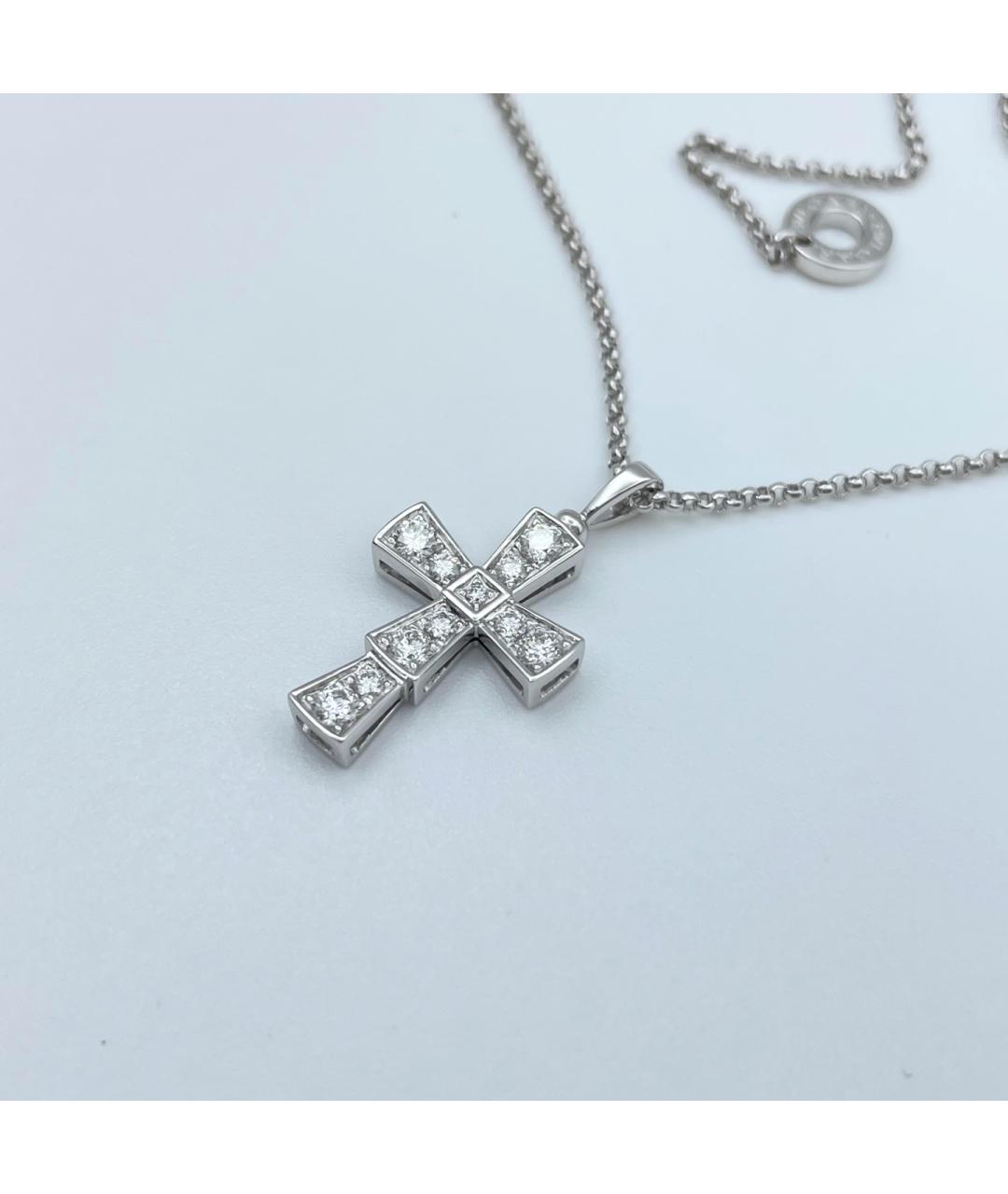 BVLGARI Серебряное колье из белого золота, фото 3