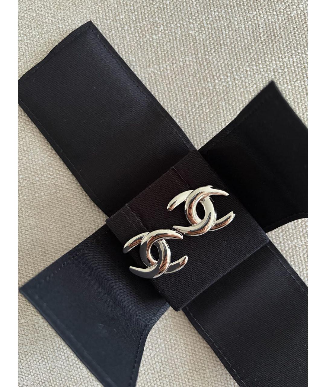 CHANEL Серебряные металлические серьги, фото 3