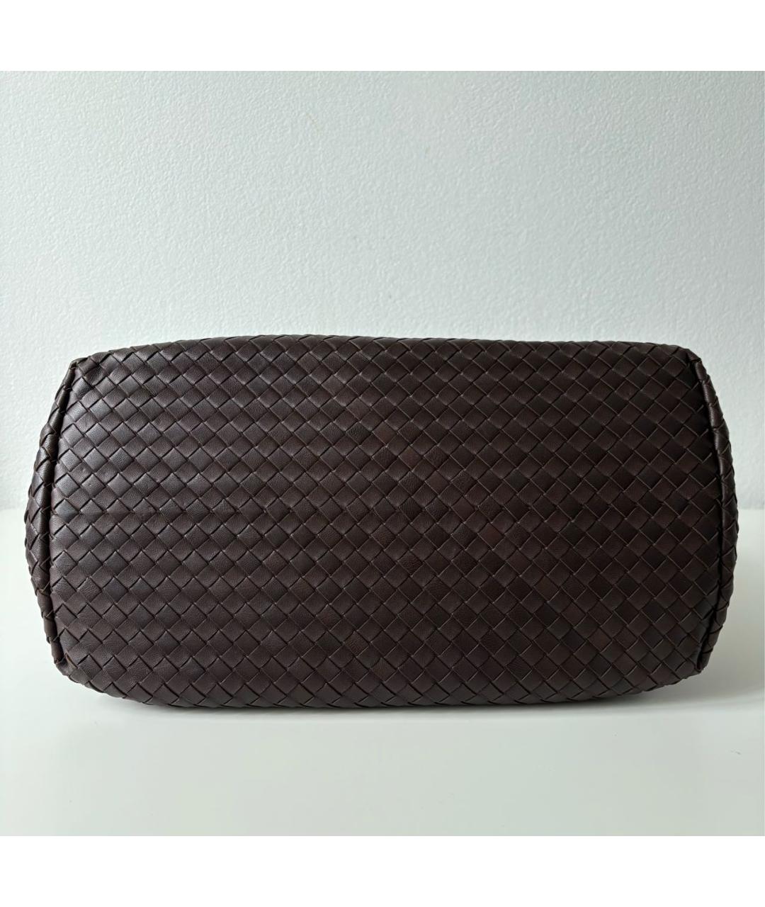 BOTTEGA VENETA Коричневая кожаная сумка тоут, фото 7