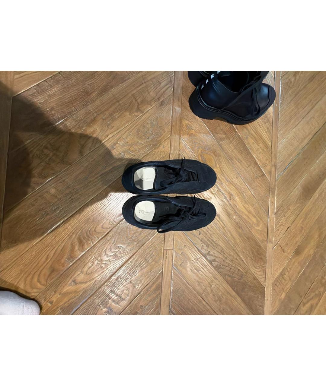 Y-3 Черные замшевые кеды, фото 3