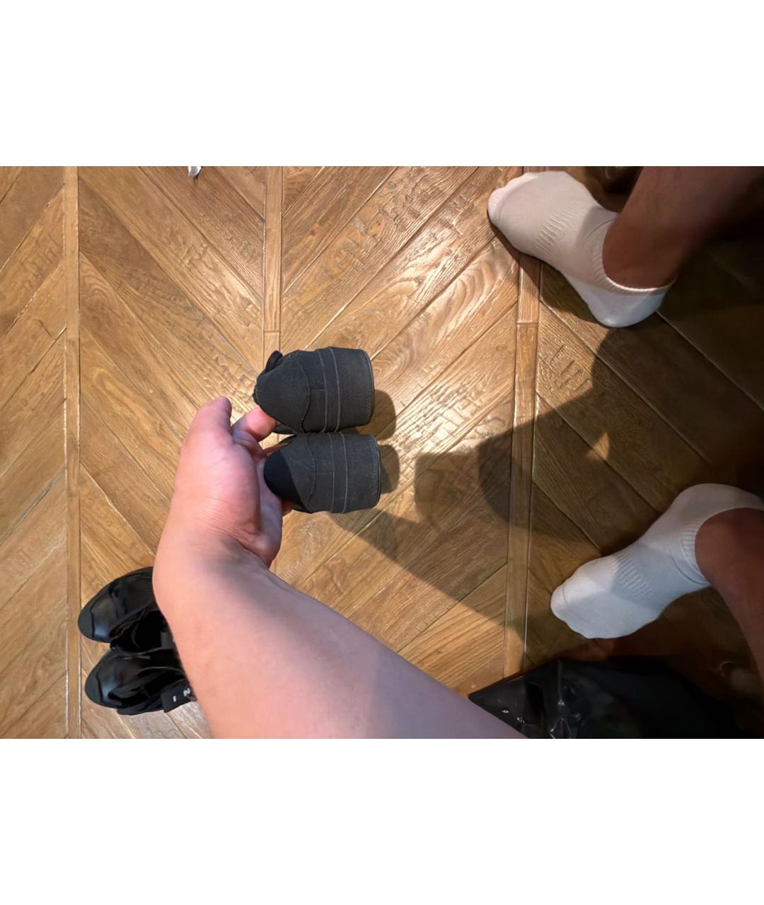 Y-3 Черные замшевые кеды, фото 4