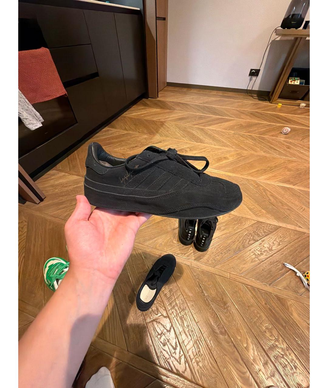 Y-3 Черные замшевые кеды, фото 5