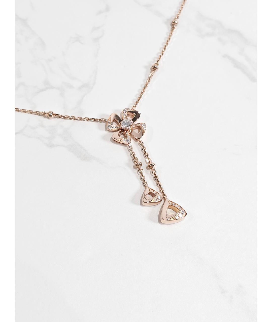 BVLGARI Золотое колье из розового золота, фото 3