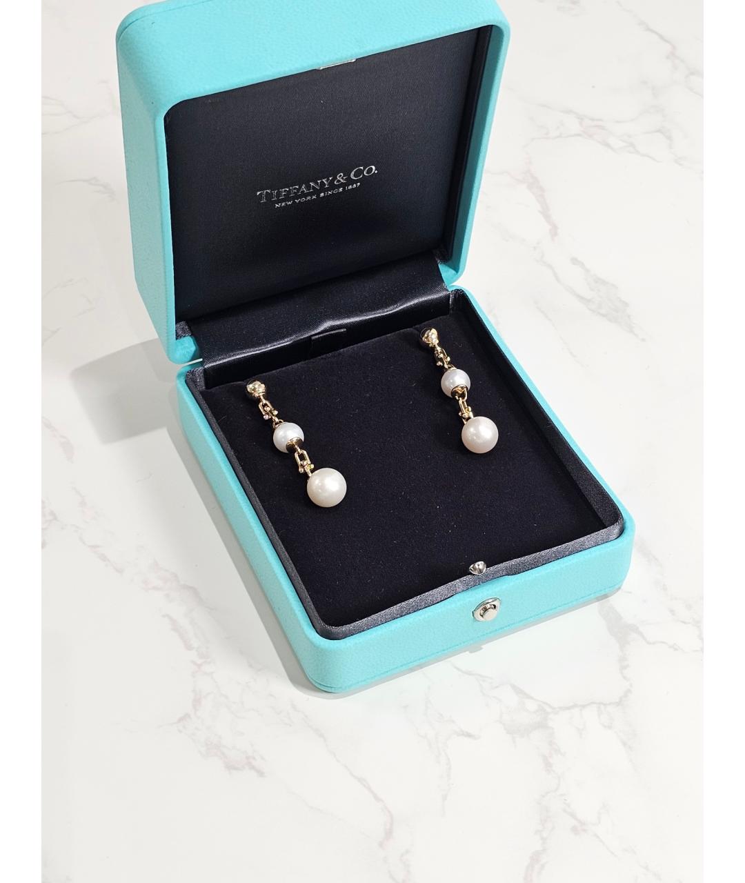 TIFFANY&CO Золотые серьги из желтого золота, фото 4
