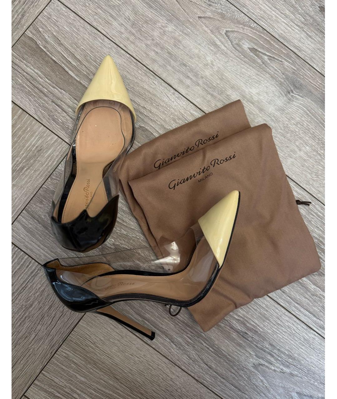 GIANVITO ROSSI Мульти туфли из лакированной кожи, фото 5