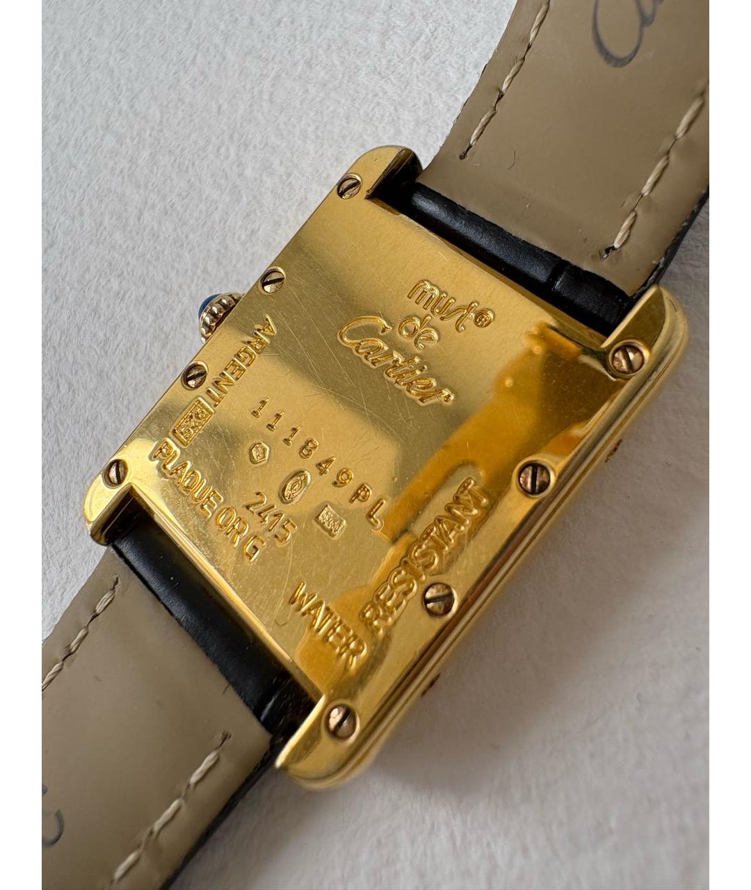 CARTIER Золотые позолоченные часы, фото 3