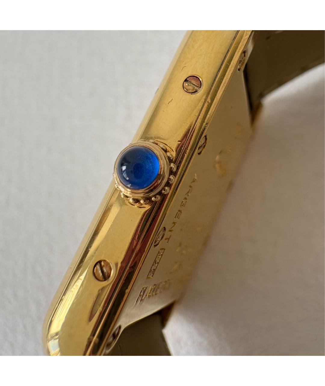 CARTIER Золотые позолоченные часы, фото 4