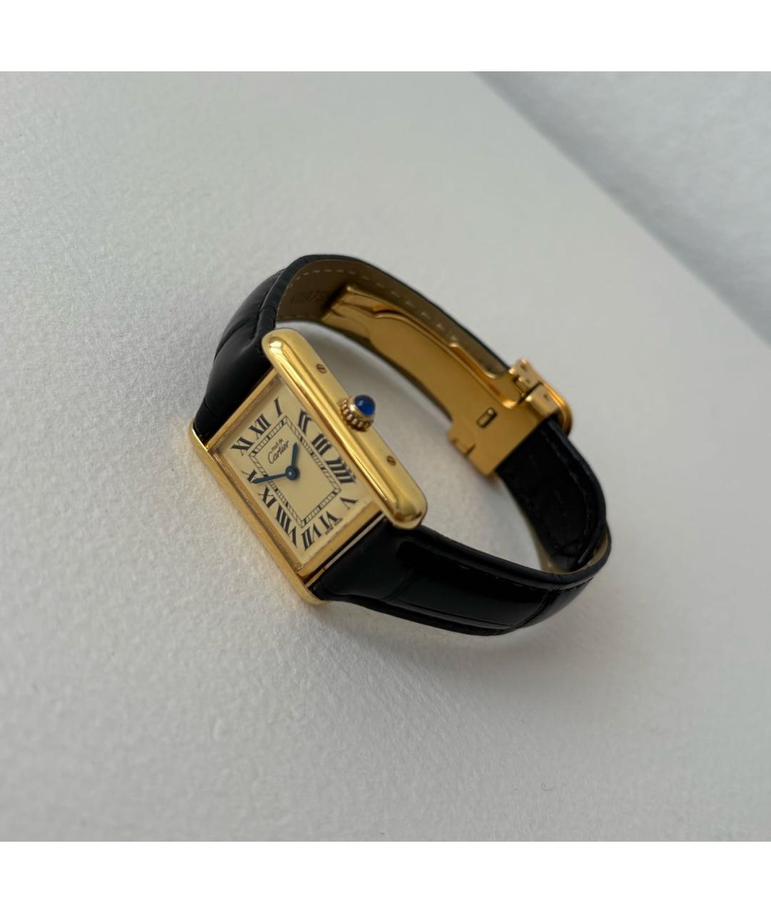 CARTIER Золотые позолоченные часы, фото 8