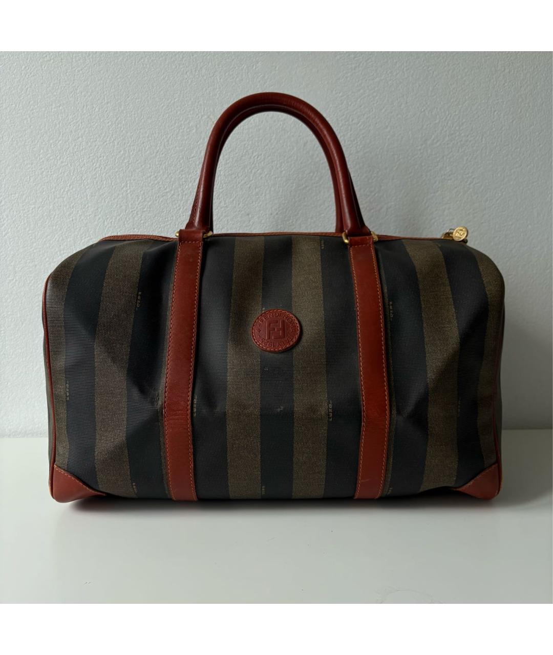 FENDI Дорожная/спортивная сумка из канвы, фото 9