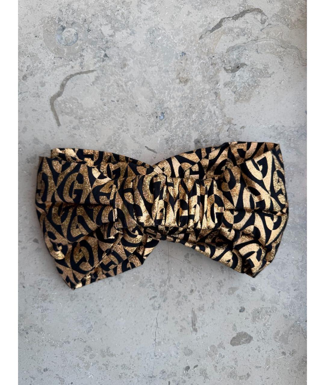 GUCCI Золотая повязка на голову, фото 2