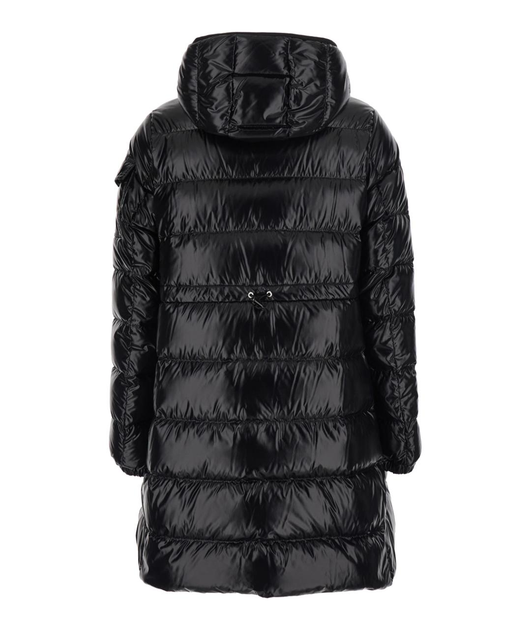 MONCLER Черный полиамидовый пуховик, фото 2