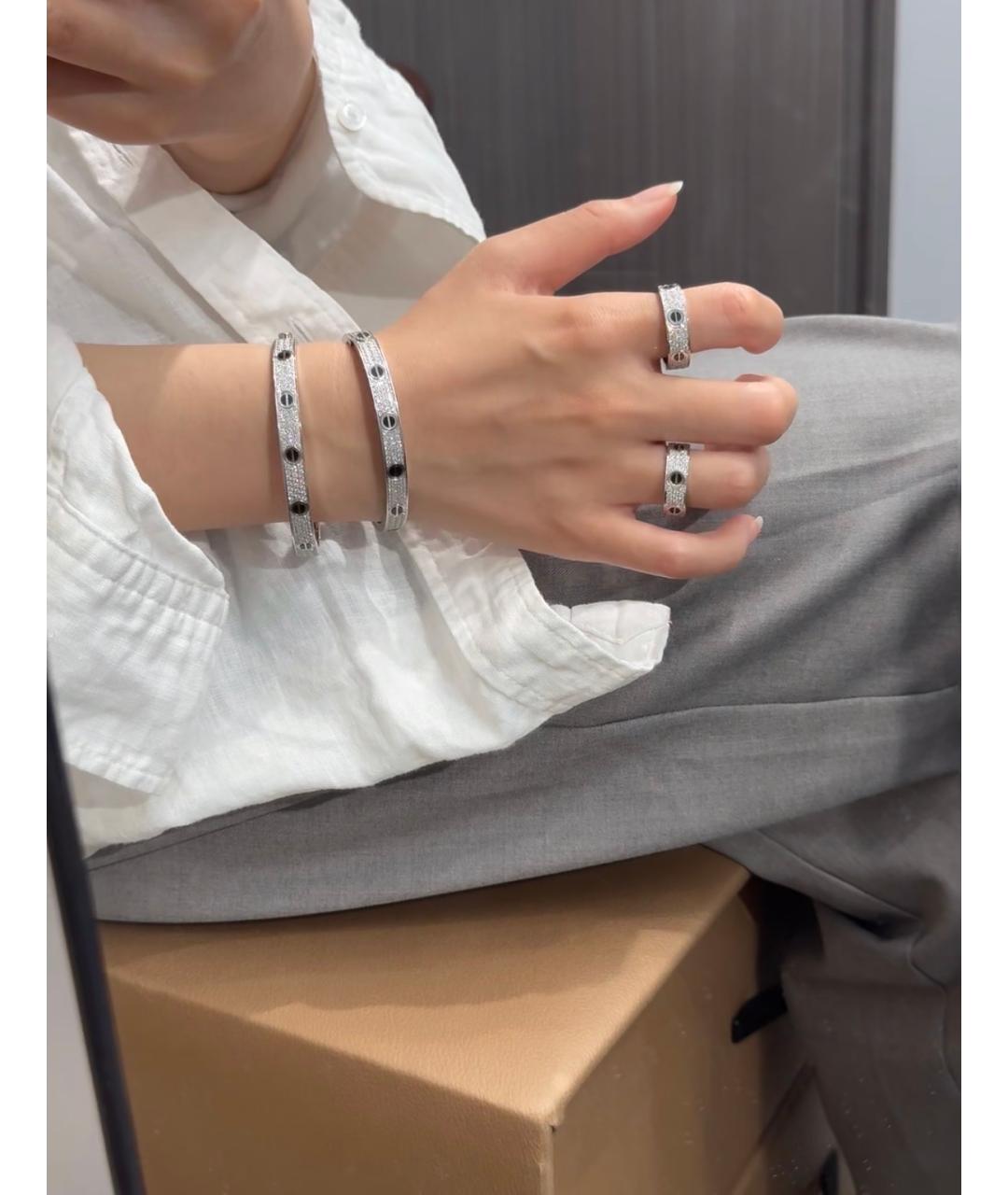 CARTIER Серебряное кольцо из белого золота, фото 8
