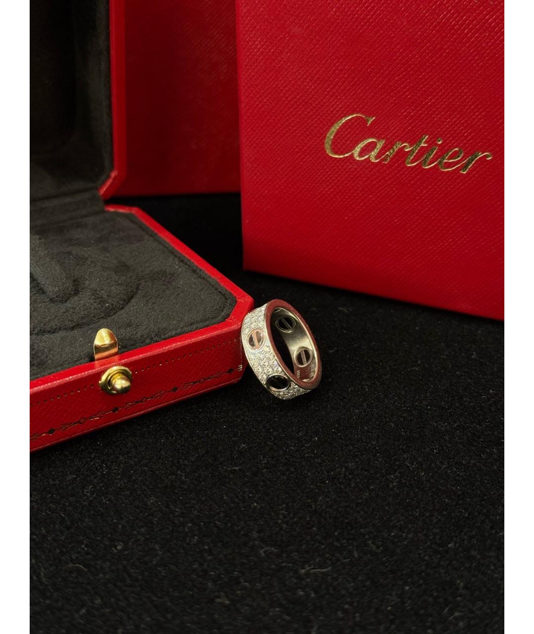 CARTIER Серебряное кольцо из белого золота, фото 3