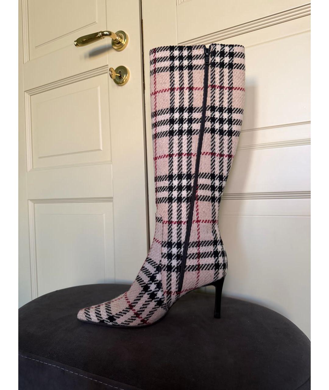 BURBERRY Бежевые сапоги, фото 3
