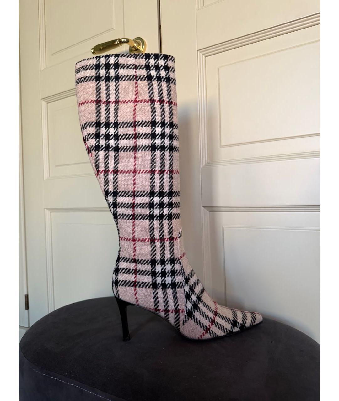 BURBERRY Бежевые сапоги, фото 5