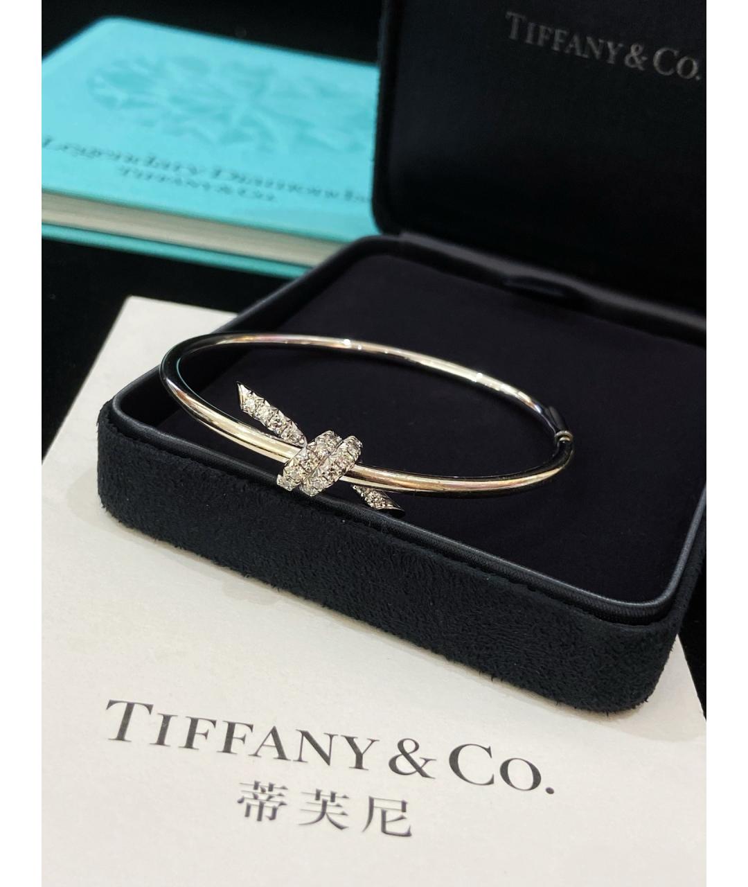 TIFFANY&CO Серебряный браслет из белого золота, фото 9