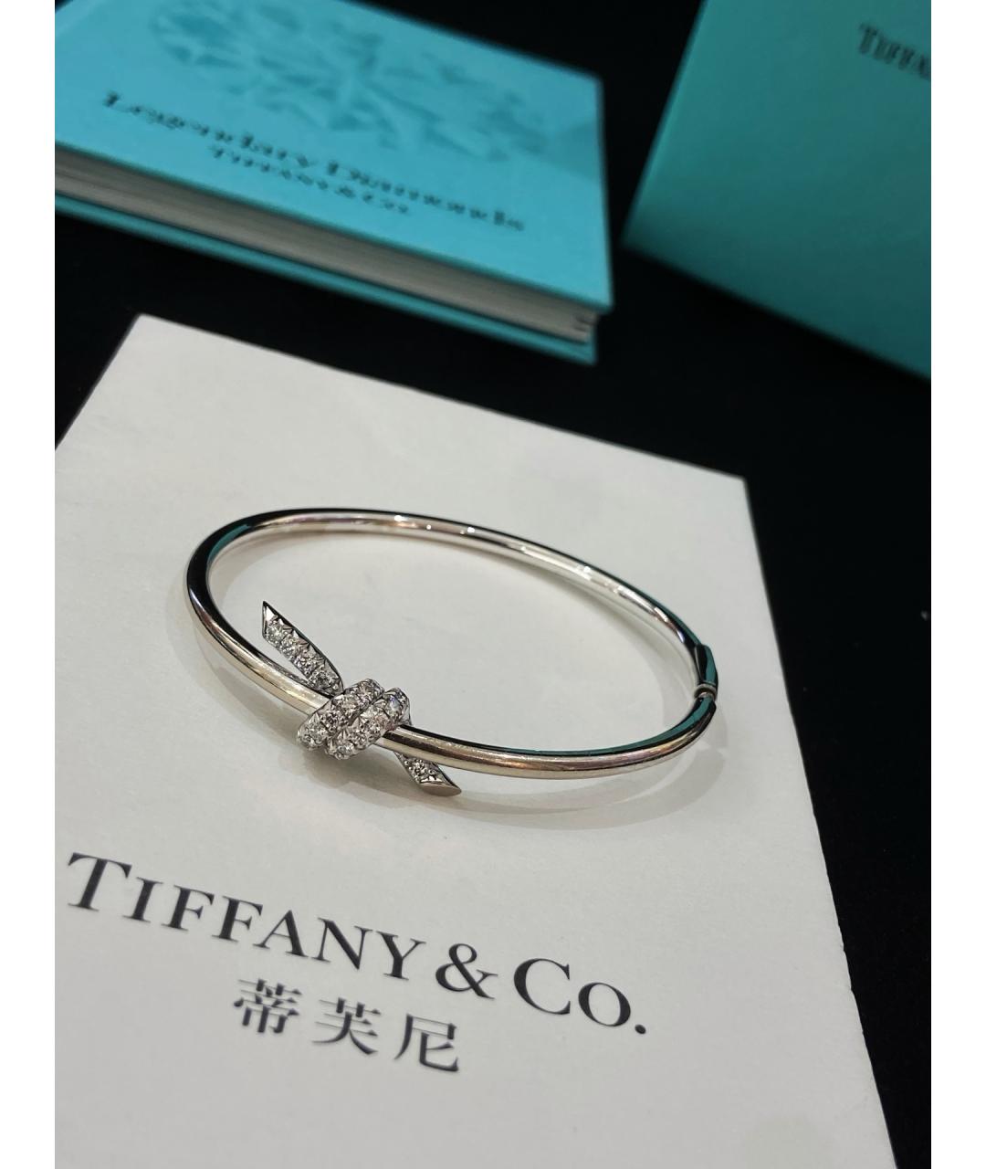 TIFFANY&CO Серебряный браслет из белого золота, фото 6