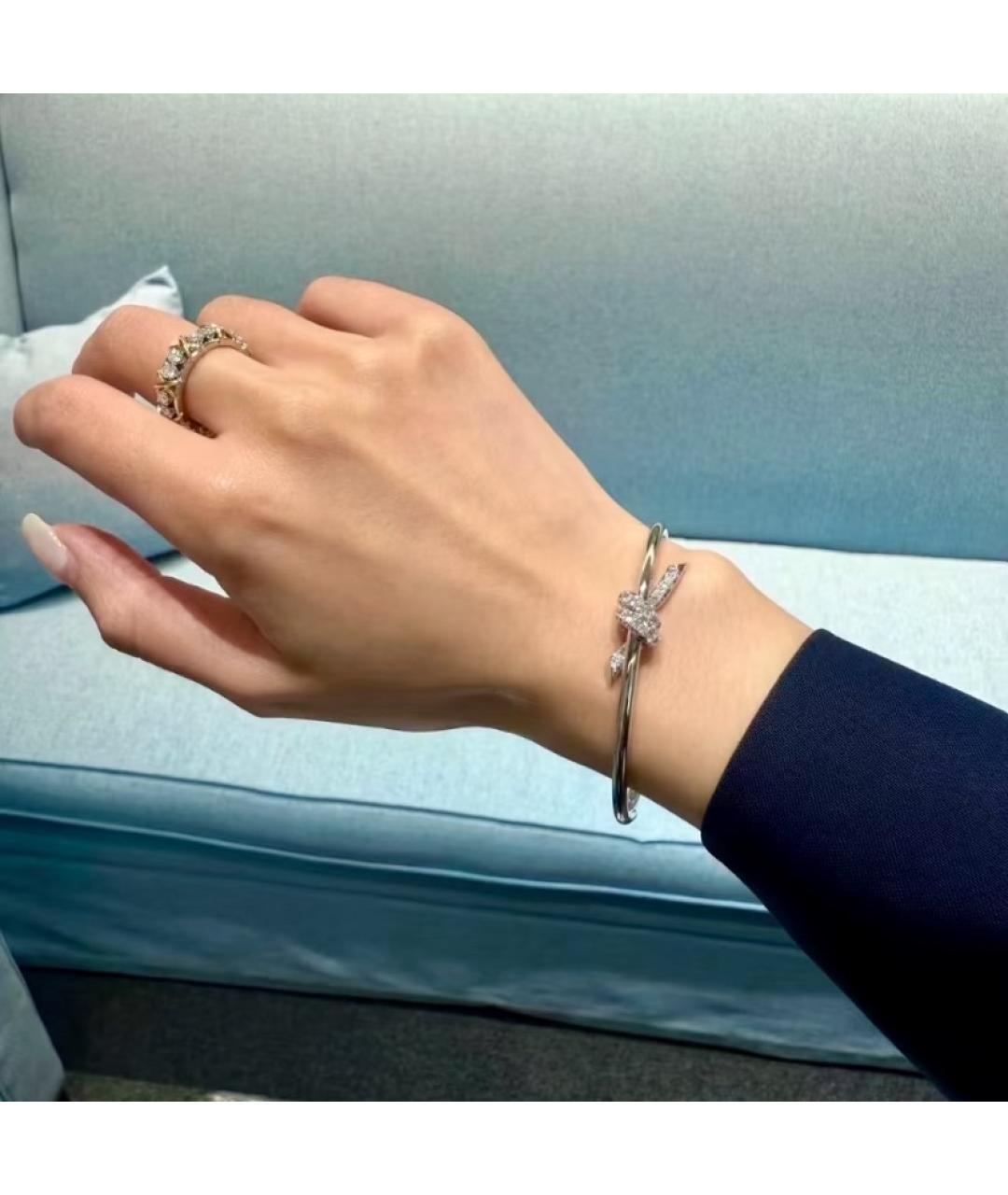 TIFFANY&CO Серебряный браслет из белого золота, фото 7