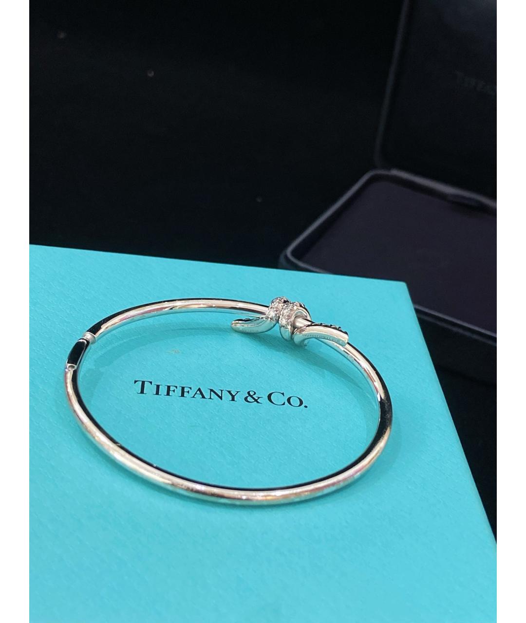 TIFFANY&CO Серебряный браслет из белого золота, фото 5