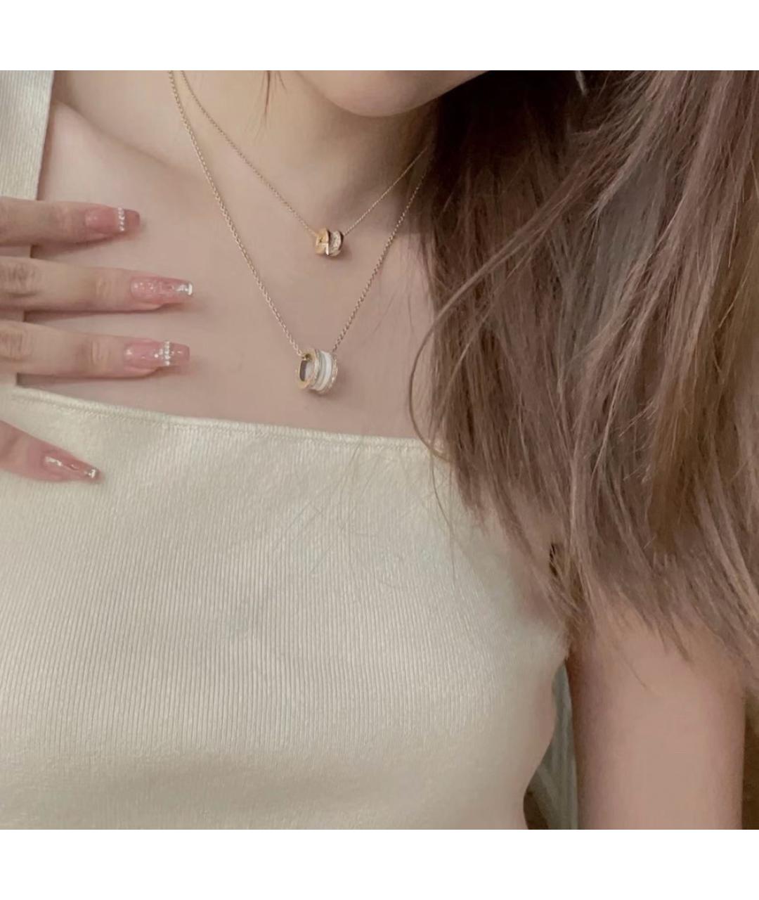 BVLGARI Золотое колье из розового золота, фото 8