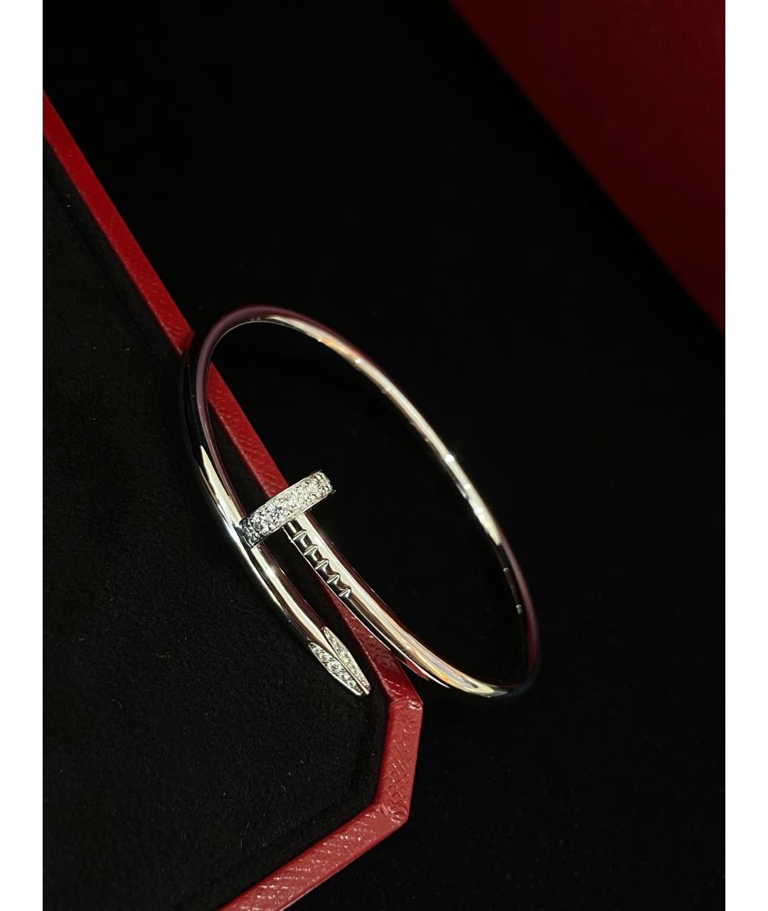 CARTIER Серебряный браслет из белого золота, фото 3