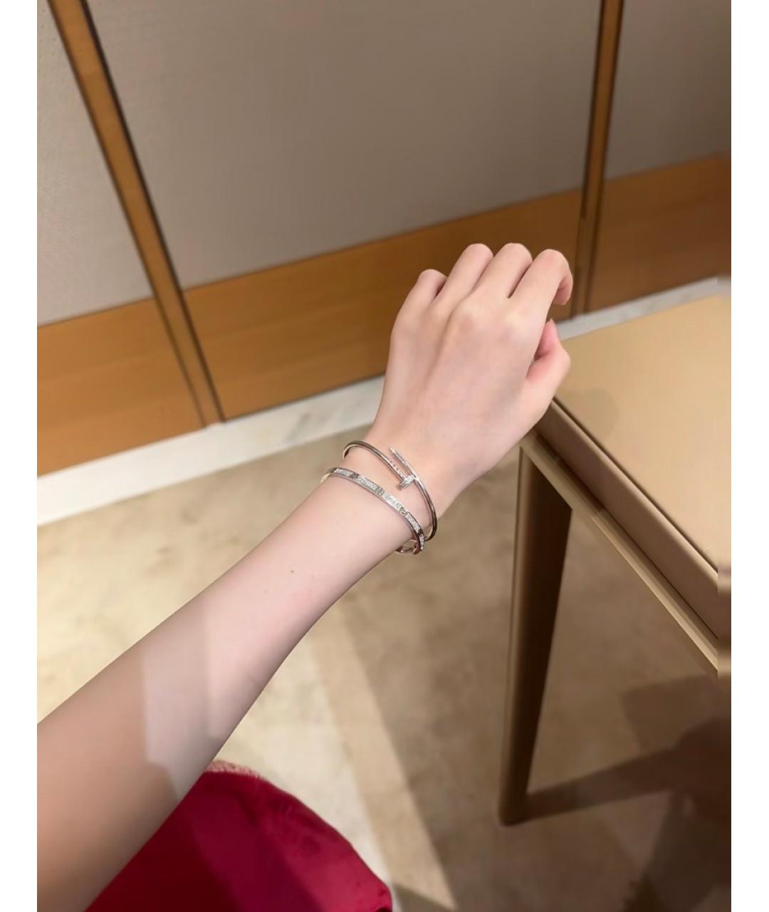 CARTIER Серебряный браслет из белого золота, фото 7