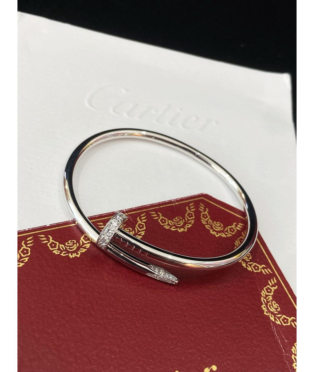 CARTIER Серебряный браслет из белого золота, фото 4