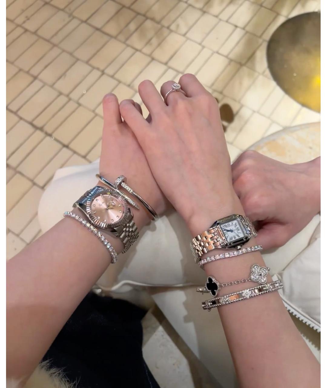 CARTIER Серебряный браслет из белого золота, фото 8