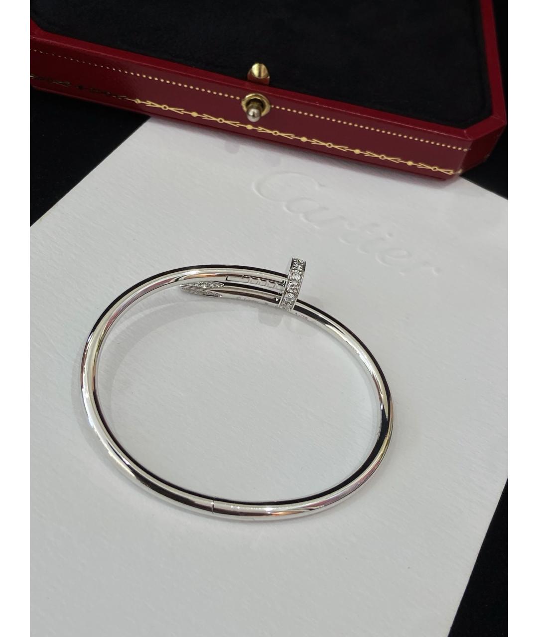 CARTIER Серебряный браслет из белого золота, фото 6