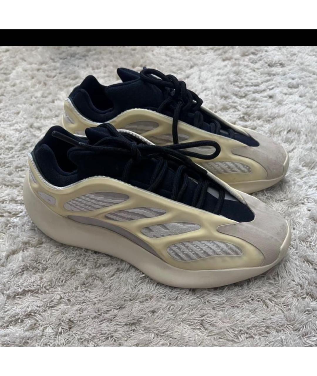 ADIDAS YEEZY Бежевые резиновые кроссовки, фото 2