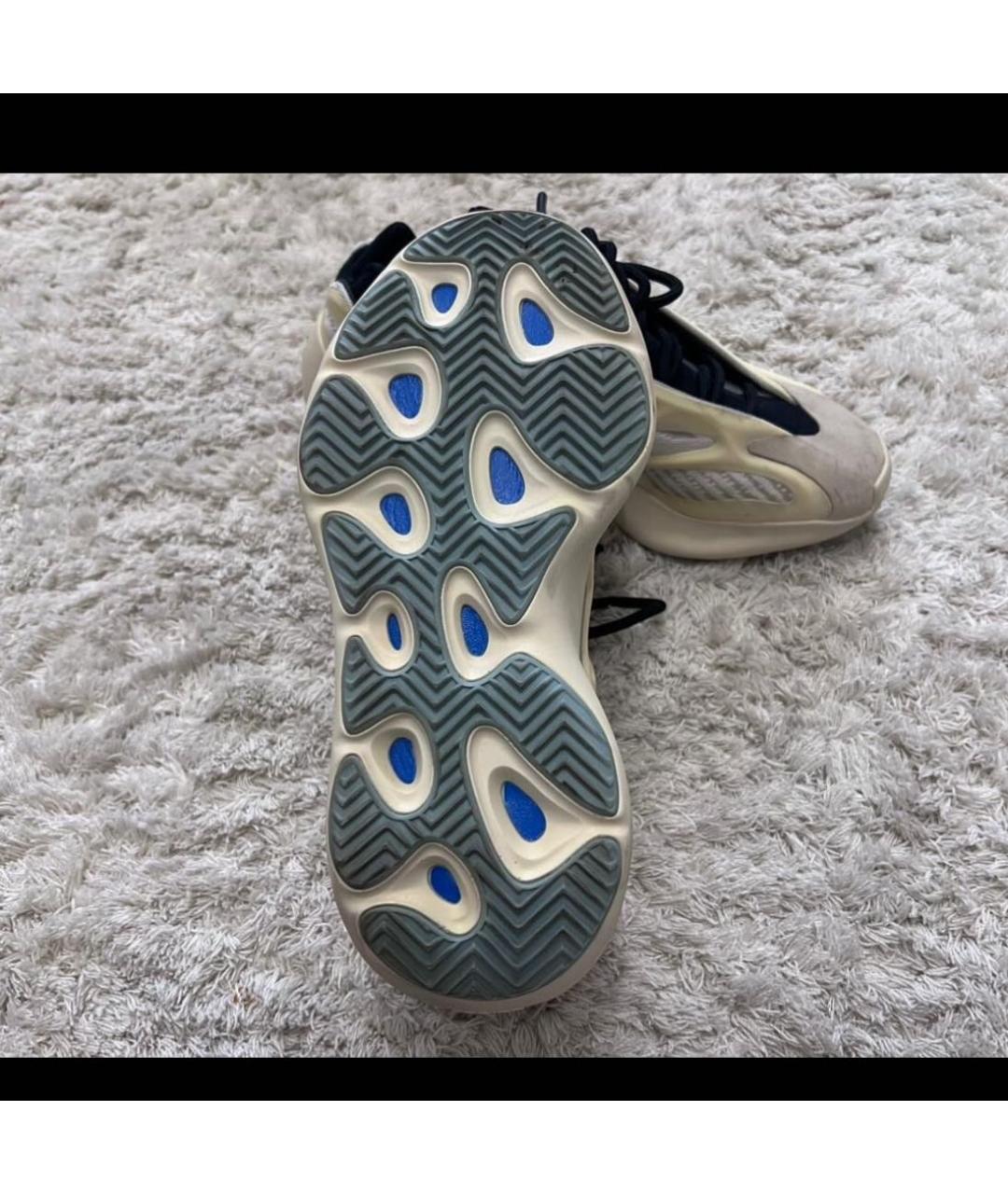 ADIDAS YEEZY Бежевые резиновые кроссовки, фото 3