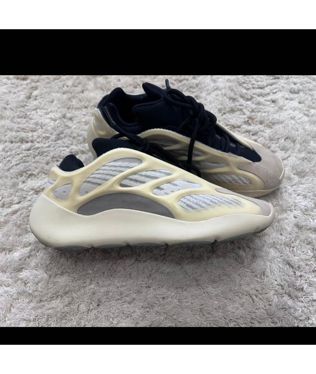 ADIDAS YEEZY Бежевые резиновые кроссовки, фото 4