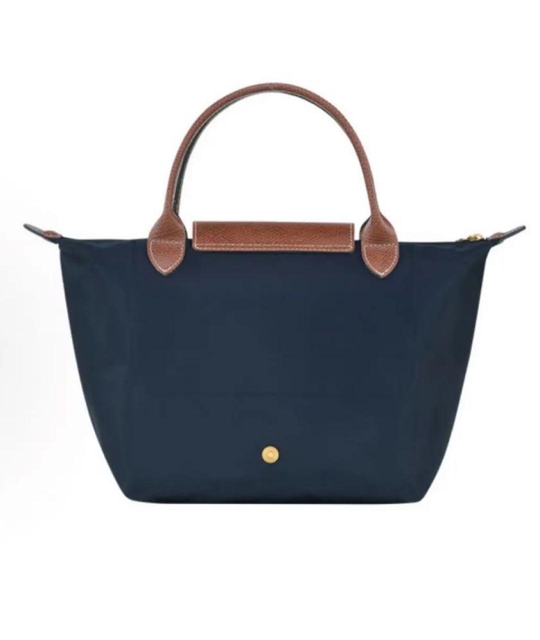 LONGCHAMP Темно-синяя тканевая сумка тоут, фото 2