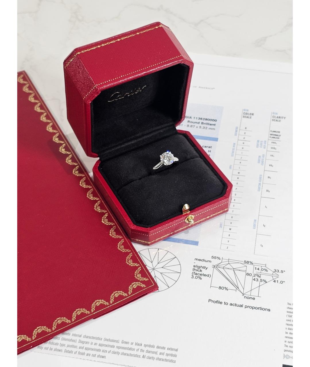 CARTIER Серебряное платиновое кольцо, фото 6