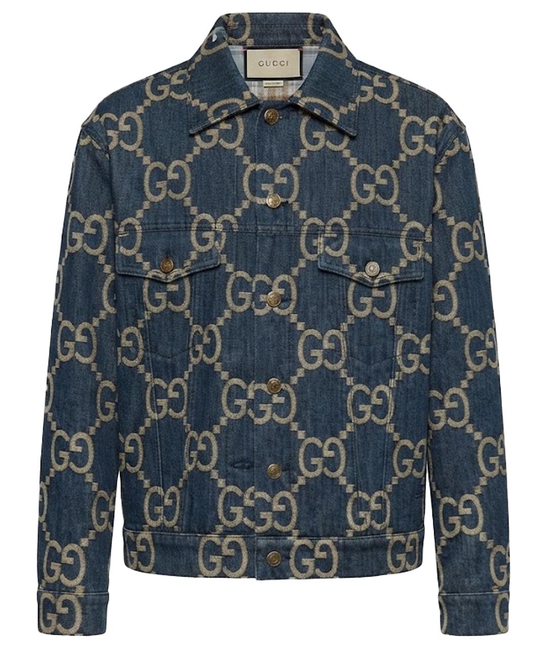 GUCCI Темно-синяя деним куртка, фото 1