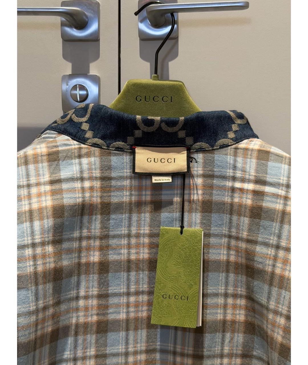 GUCCI Темно-синяя деним куртка, фото 3
