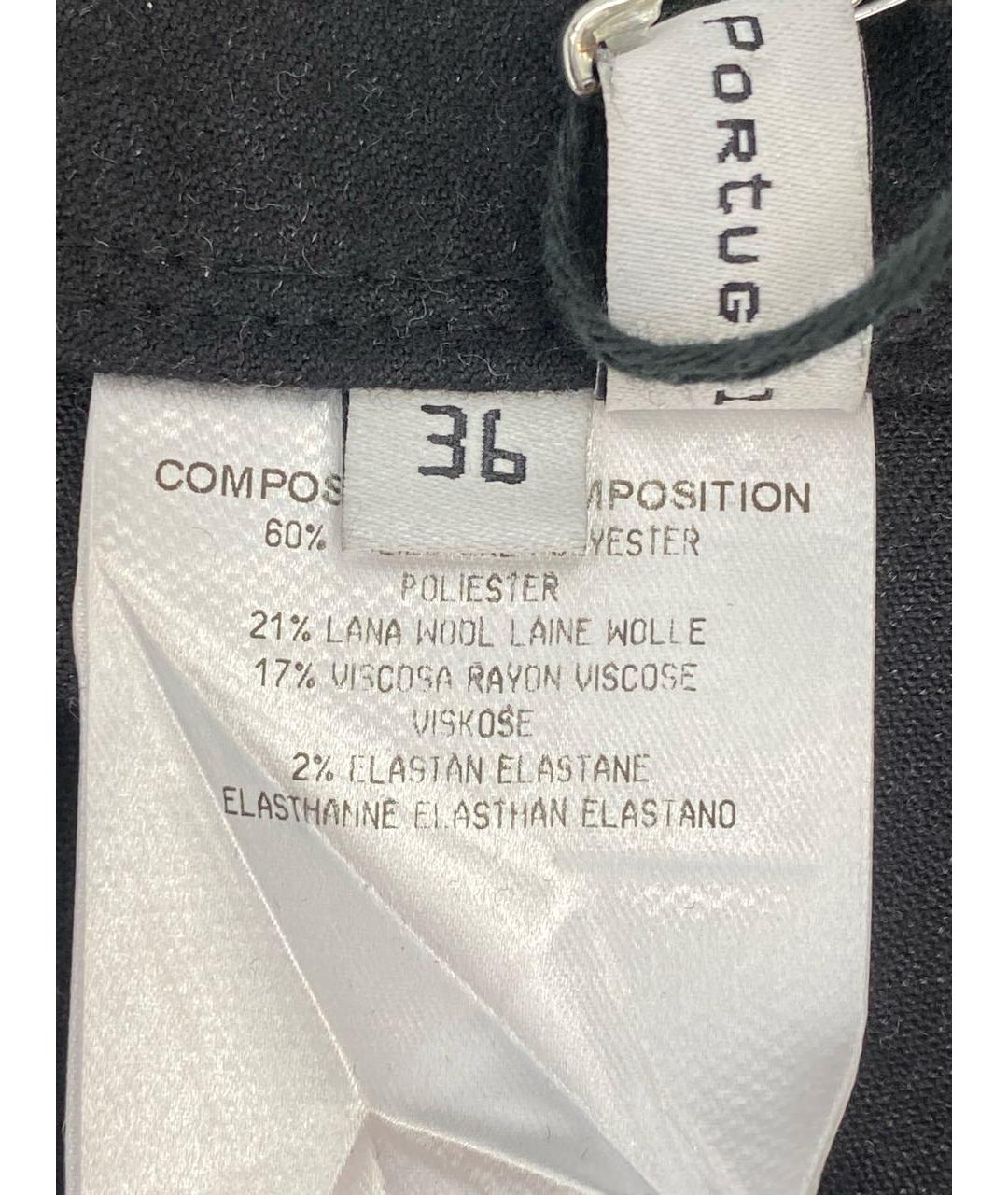BALENCIAGA Черные шерстяные прямые брюки, фото 4