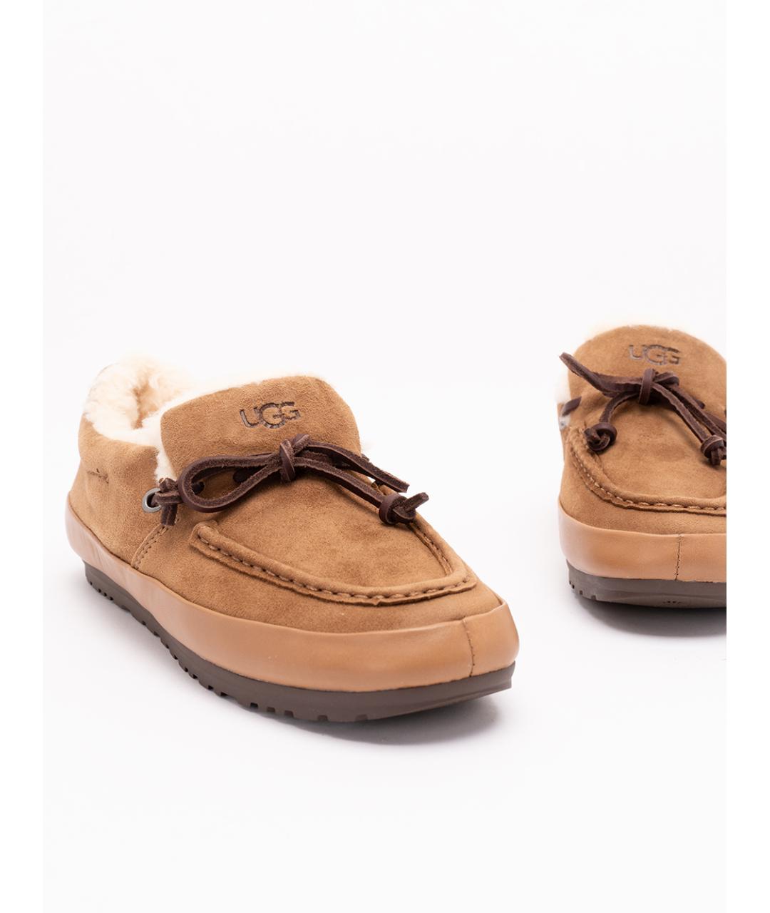 UGG Коричневые кожаные лоферы, фото 5