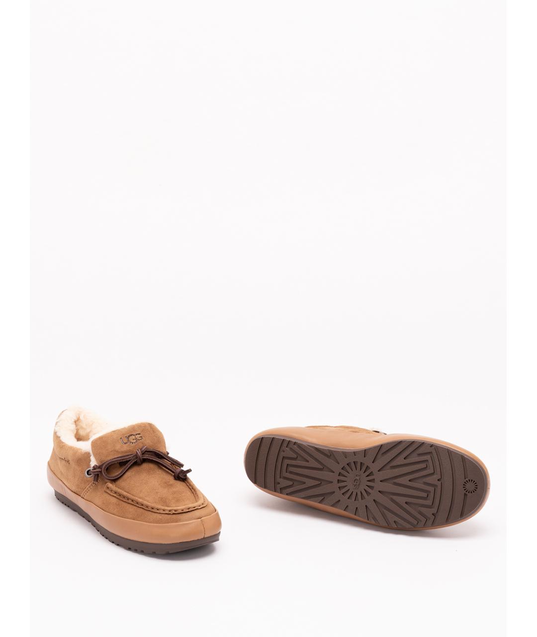 UGG Коричневые кожаные лоферы, фото 4