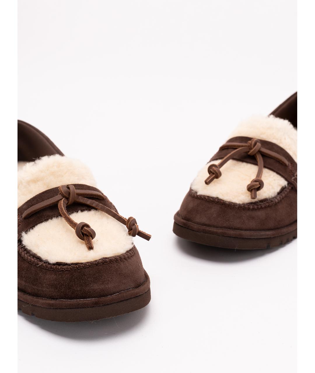 UGG Коричневые кожаные лоферы, фото 5