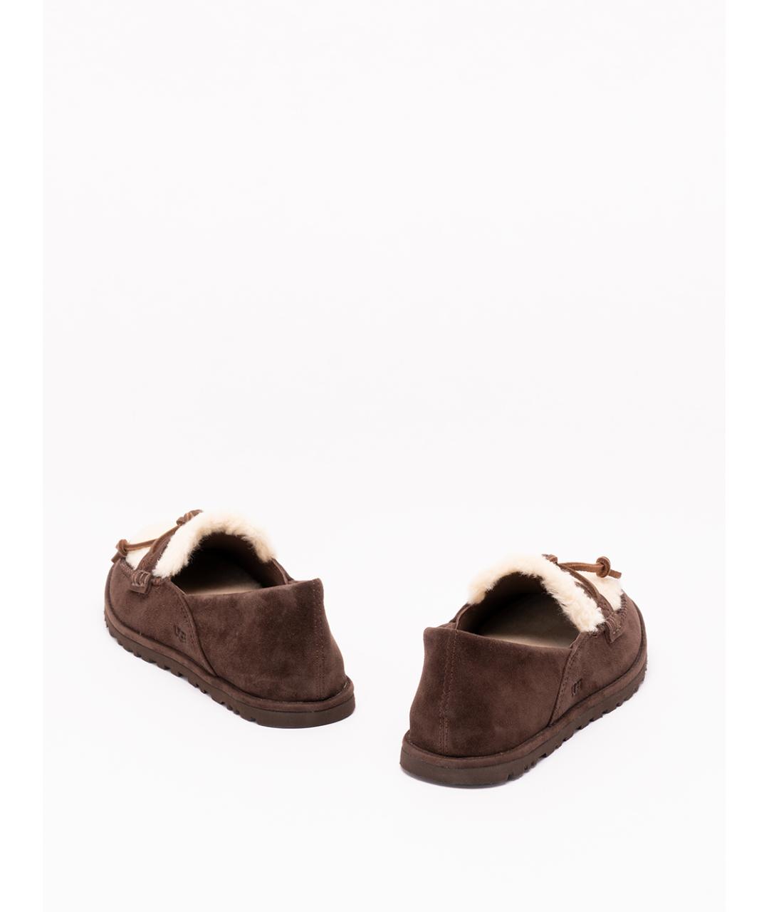 UGG Коричневые кожаные лоферы, фото 3