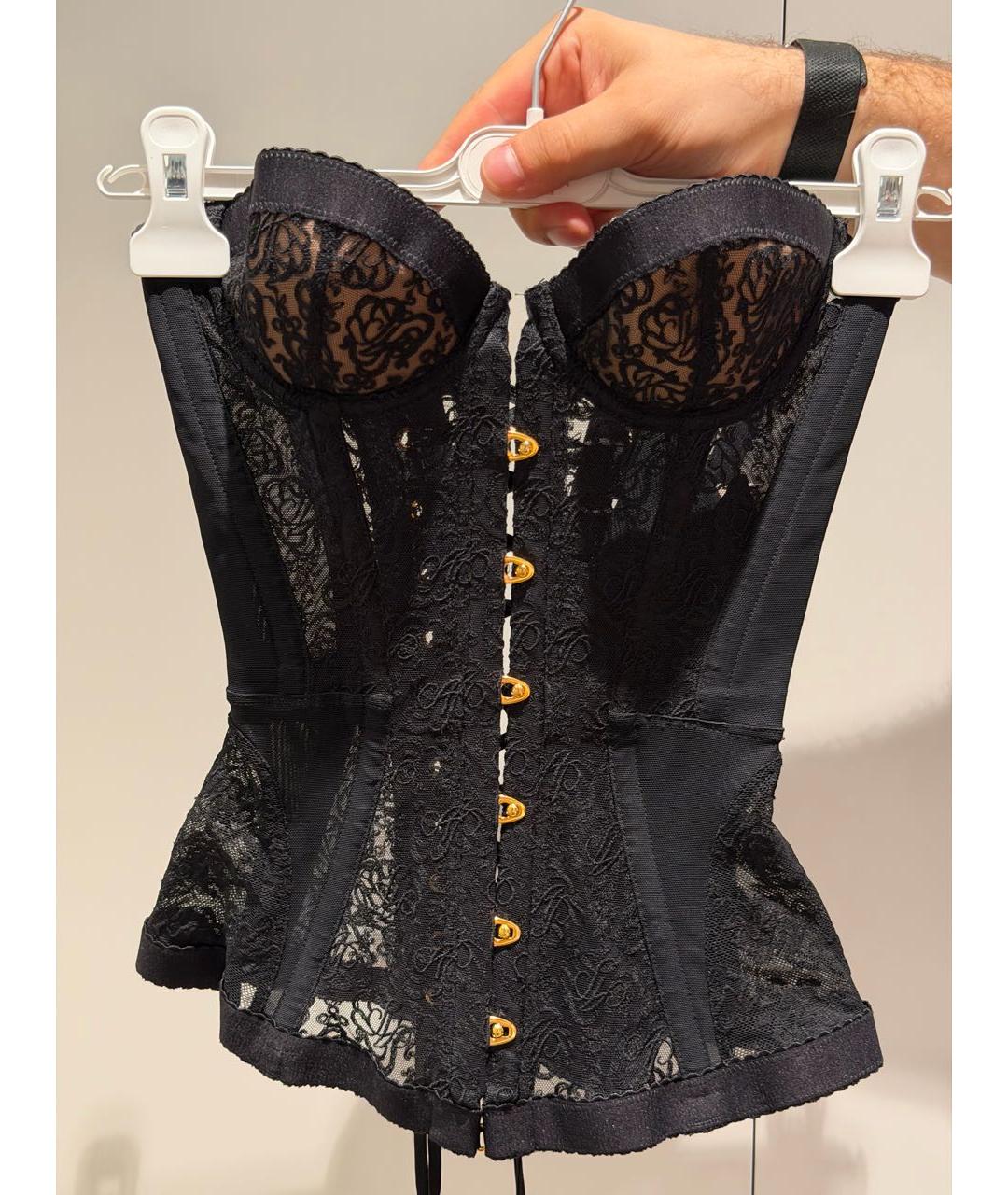 AGENT PROVOCATEUR Черный кружевной корсет, фото 7