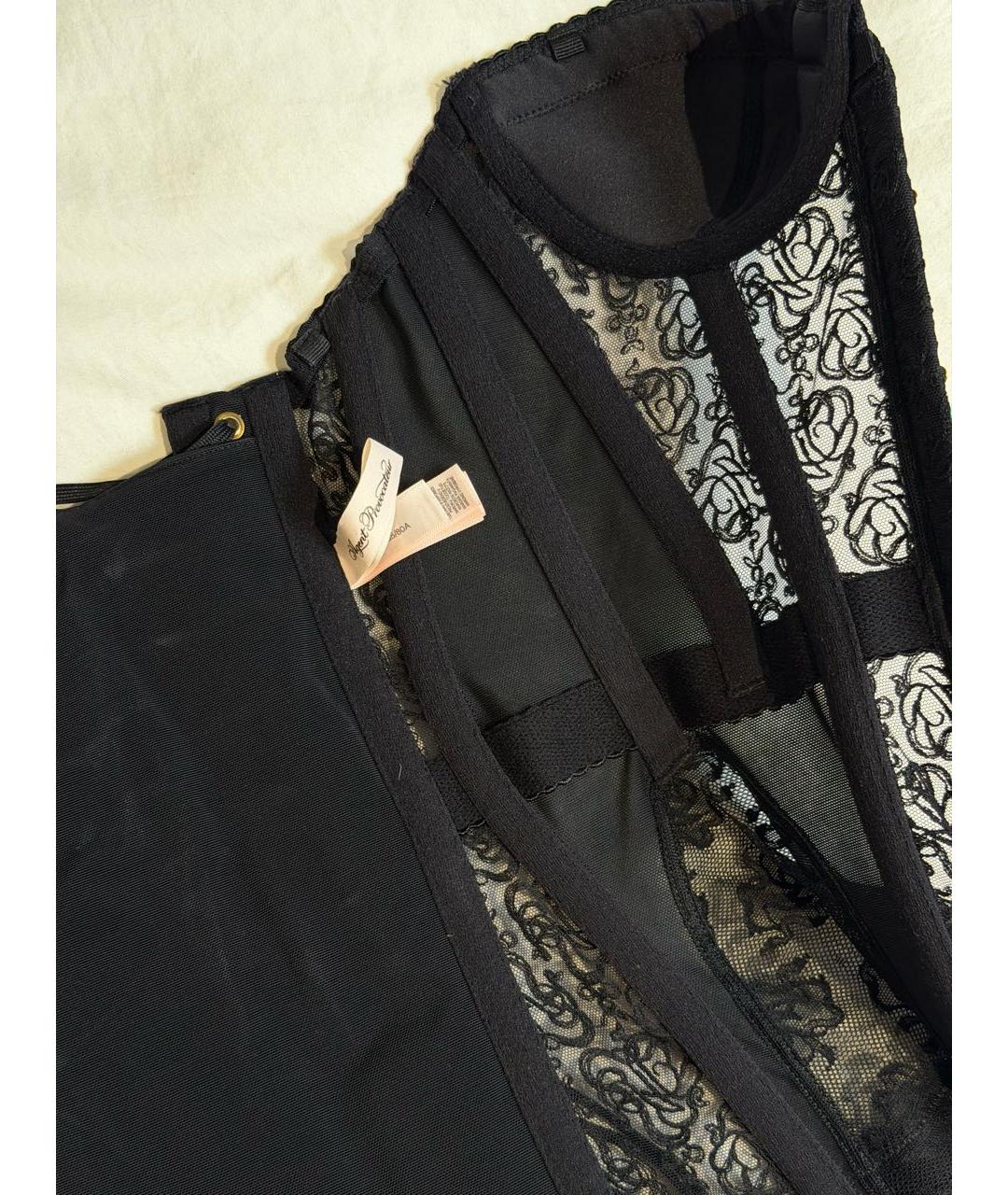 AGENT PROVOCATEUR Черный кружевной корсет, фото 3