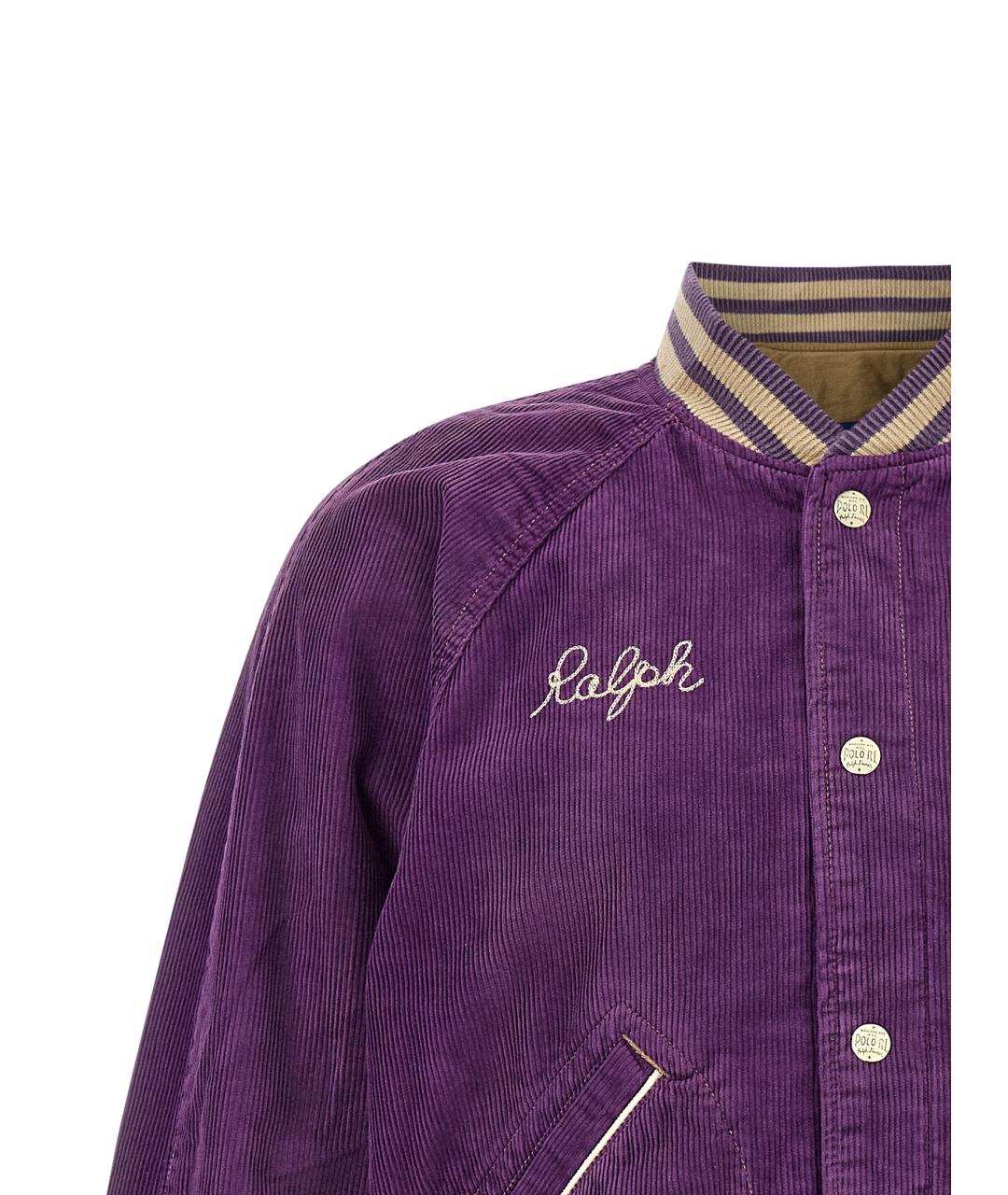 POLO RALPH LAUREN Фиолетовая хлопковая куртка, фото 3