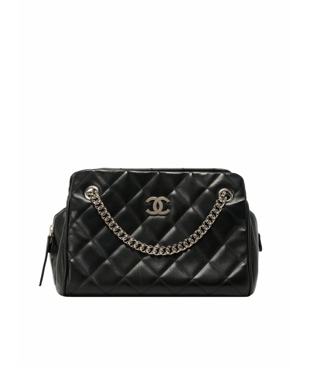 CHANEL Черная кожаная сумка тоут, фото 1