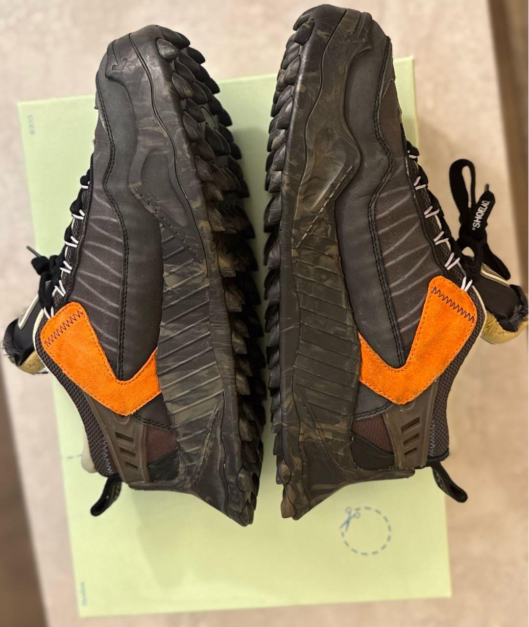 OFF-WHITE Черные текстильные высокие кроссовки / кеды, фото 2