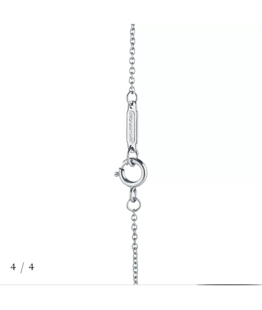 TIFFANY&CO Белая платиновая подвеска, фото 3