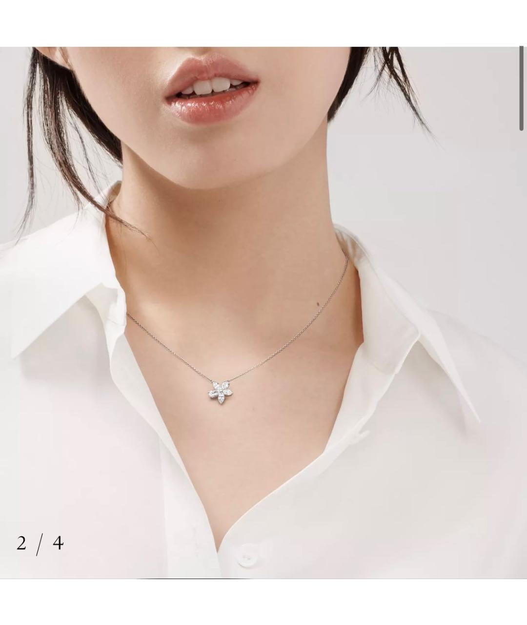 TIFFANY&CO Белая платиновая подвеска, фото 4