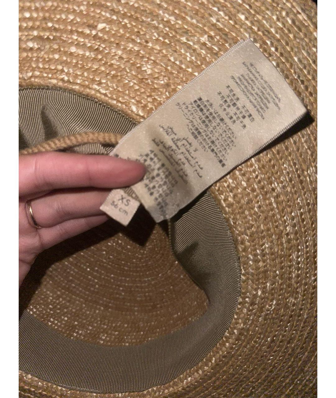 GUCCI Бежевая соломенная шляпа, фото 6