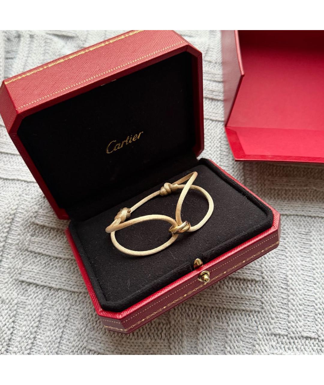 CARTIER Бежевый браслет из желтого золота, фото 3